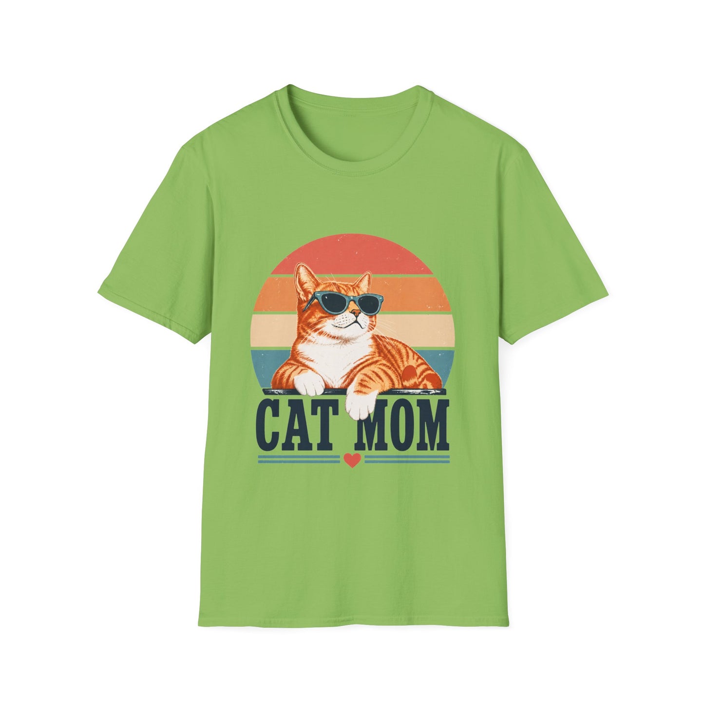Cat Mom T-Shirt - Orange