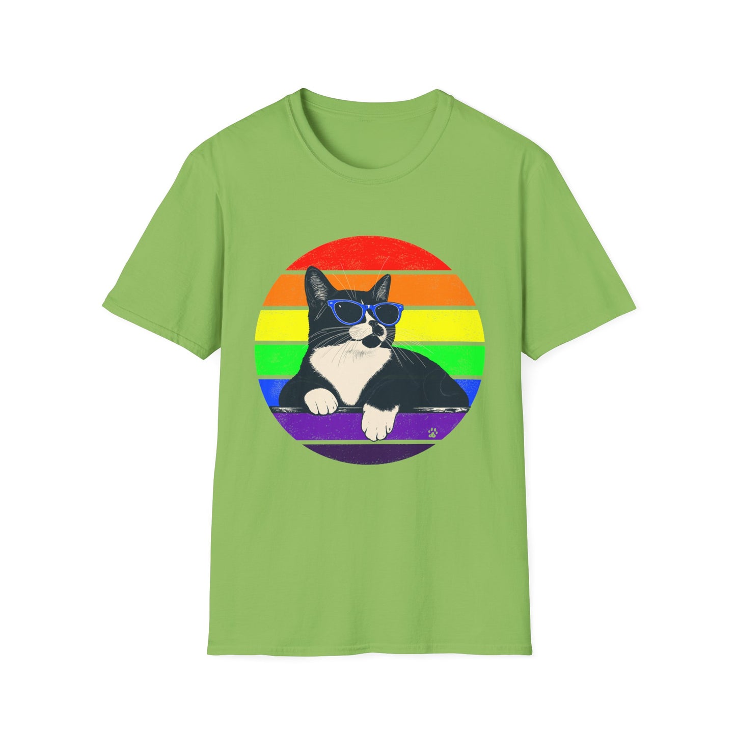 Rainbow Retro Graphic Charlie T-Shirt