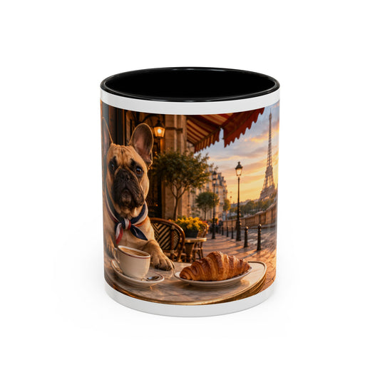 French Bulldog Paris Café Coffee Mug (11oz)