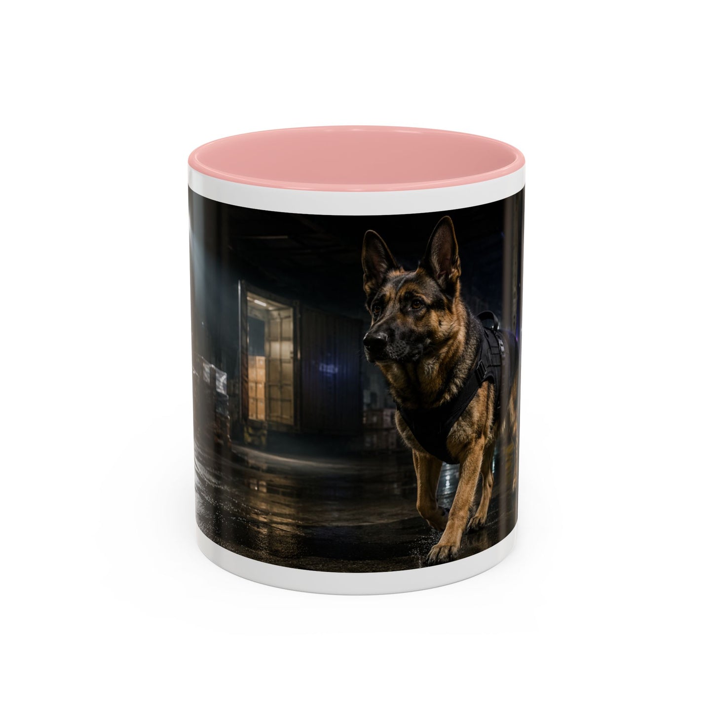 German Shepherd Police Dog Accent Mug (11oz)