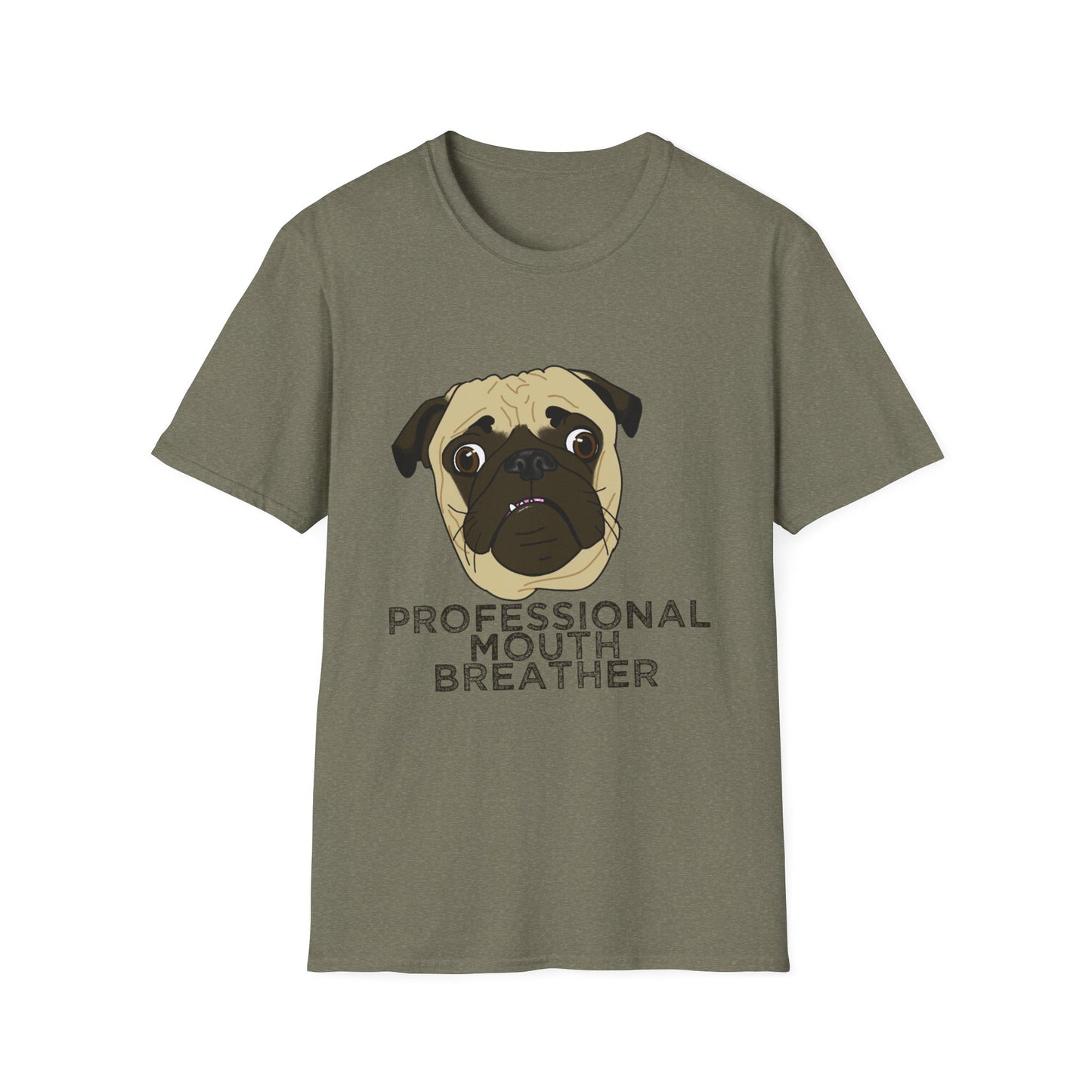 Pug T‑Shirt - Professional Mouth Breather