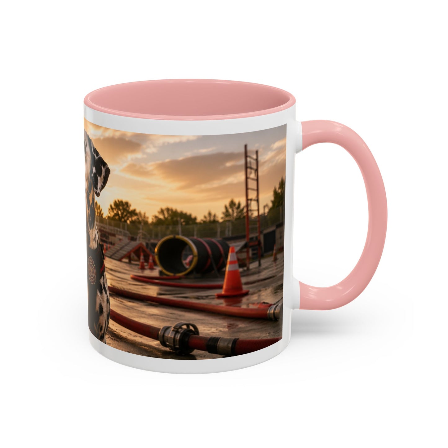 Dalmatian Firehouse Sunset Coffee Mug (11oz)