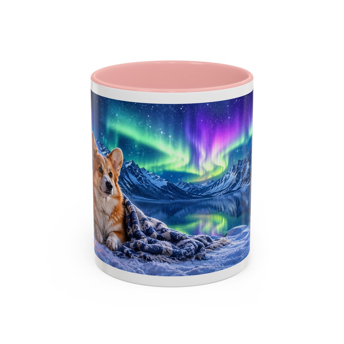 Corgi Under the Northern Lights Coffee Mug (11oz)