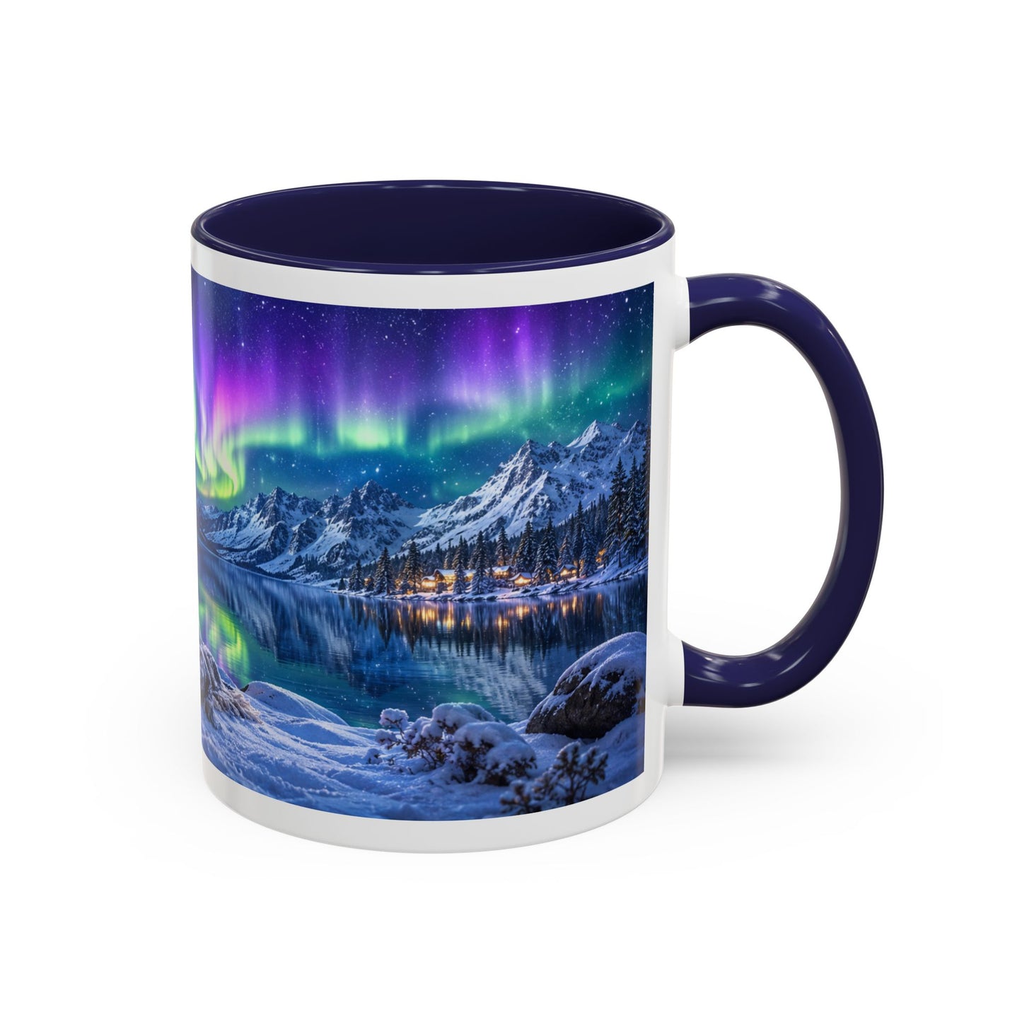 Corgi Under the Northern Lights Coffee Mug (11oz)