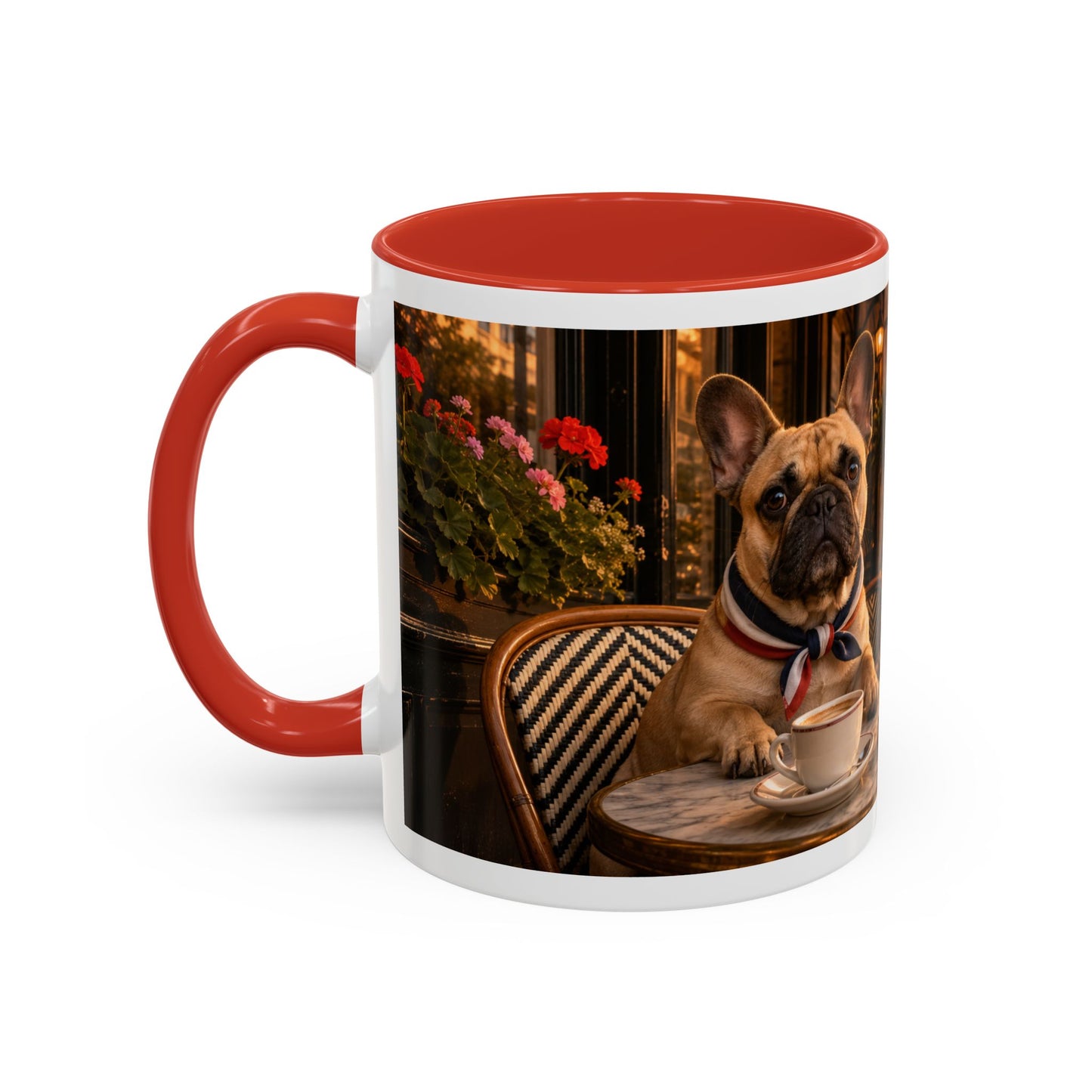 French Bulldog Paris Café Coffee Mug (11oz)
