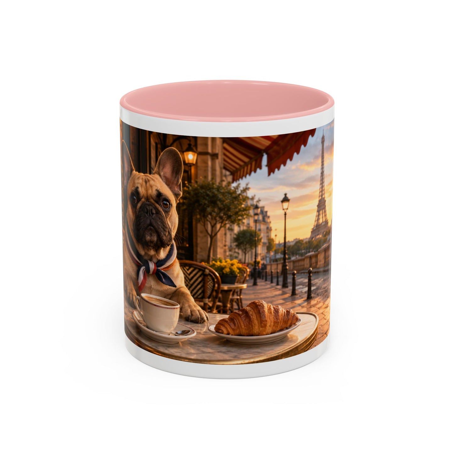 French Bulldog Paris Café Coffee Mug (11oz)