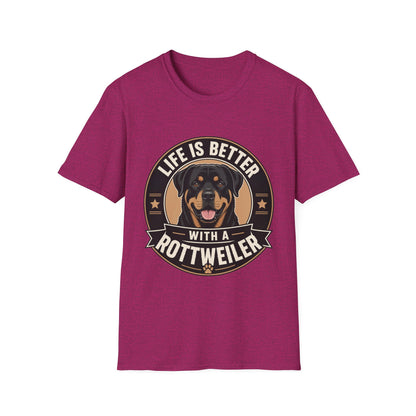 Life Is Better With A Rottweiler T-Shirt