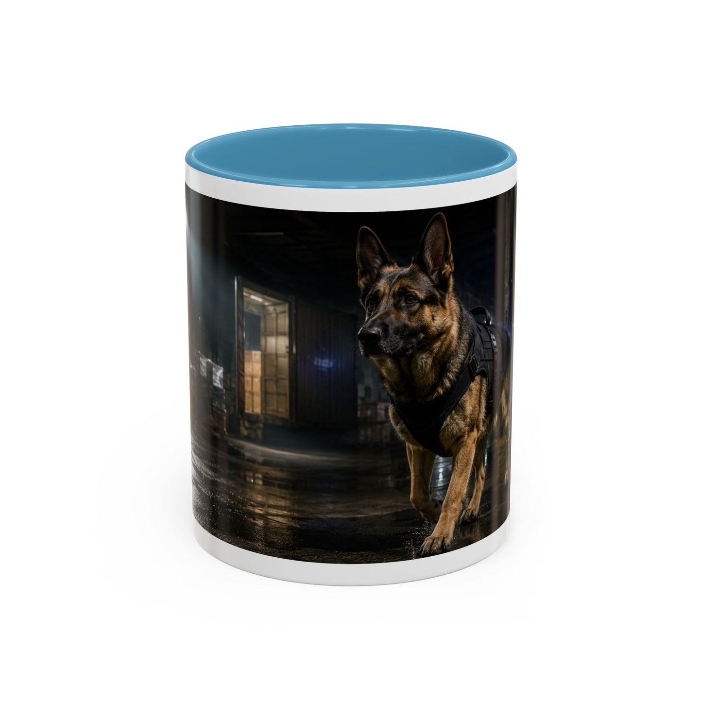 German Shepherd Police Dog Accent Mug (11oz)