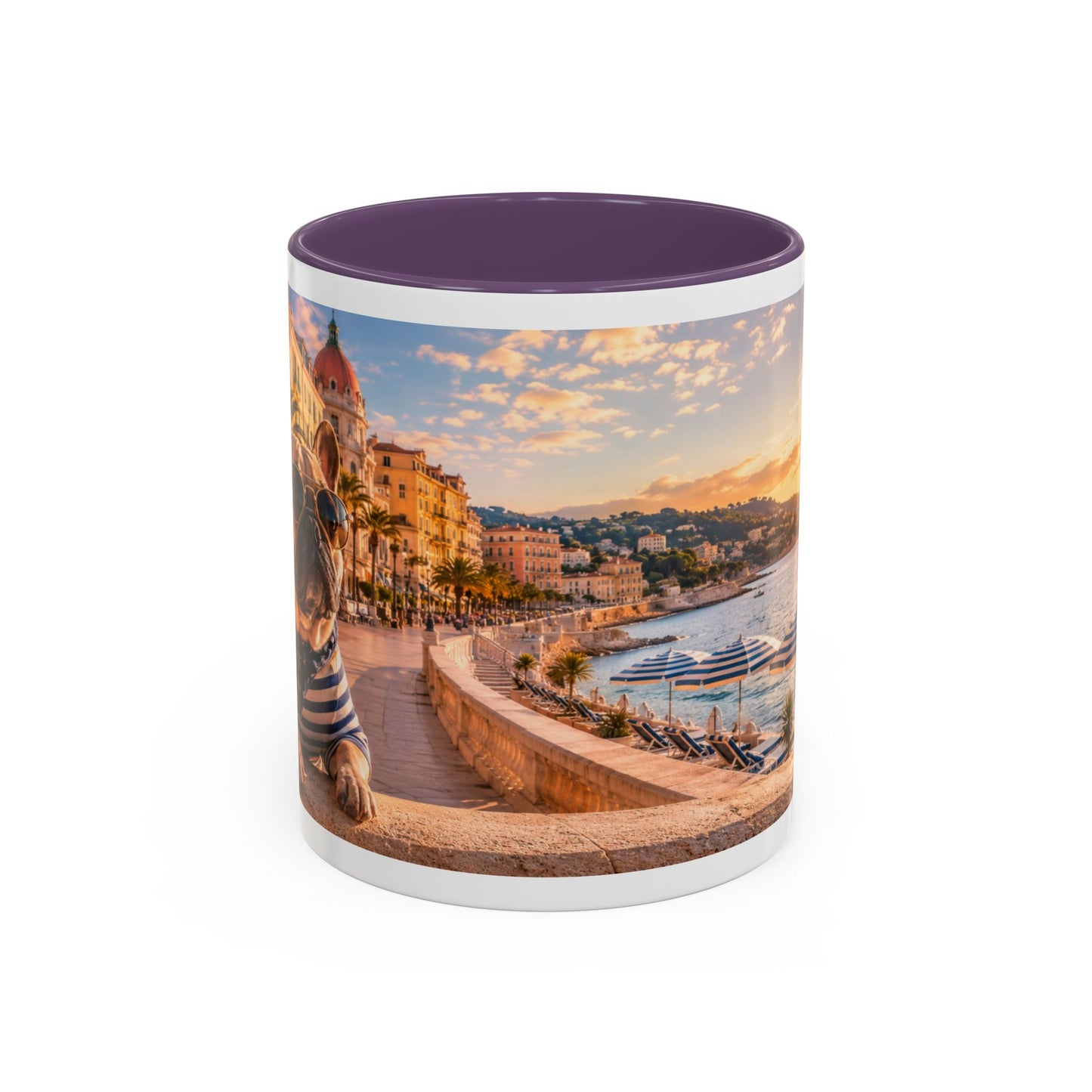 French Bulldog Beach Time Coffee Mug (11oz)