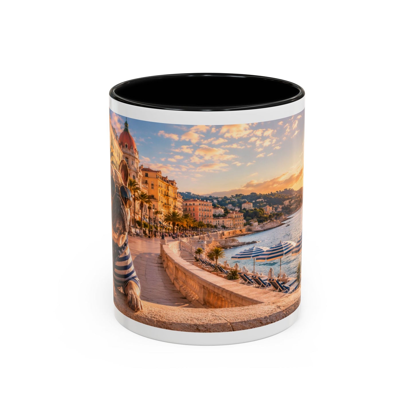 French Bulldog Beach Time Coffee Mug (11oz)