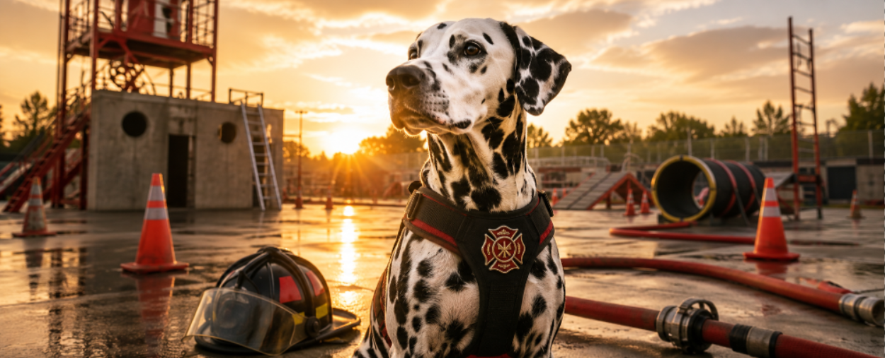 Dalmatian Firehouse Sunset Coffee Mug (11oz)