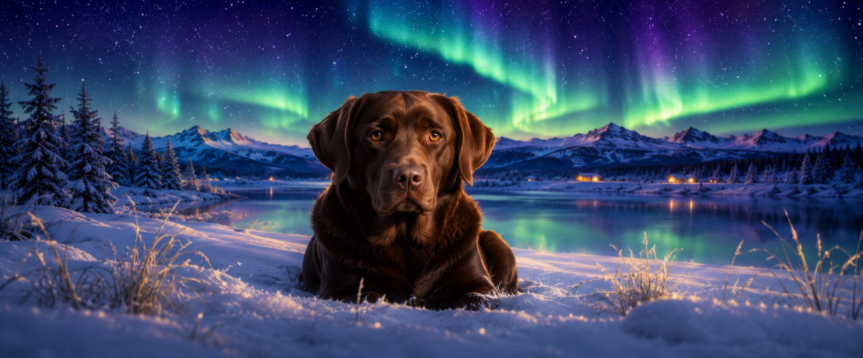 Chocolate Lab Aurora Coffee Mug (11oz)