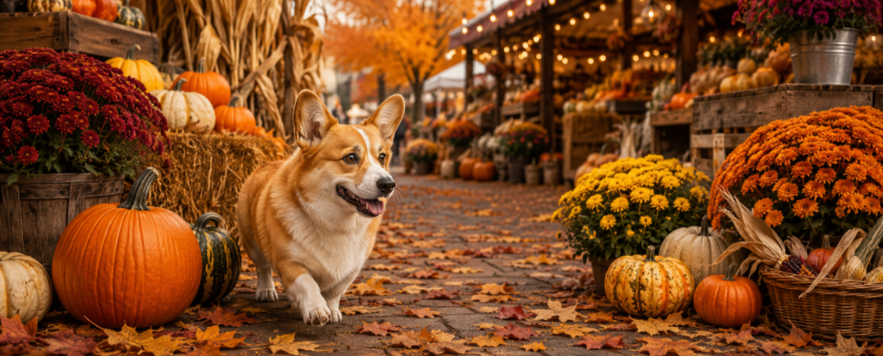 Corgi Fall Holiday Coffee Mug (11oz)
