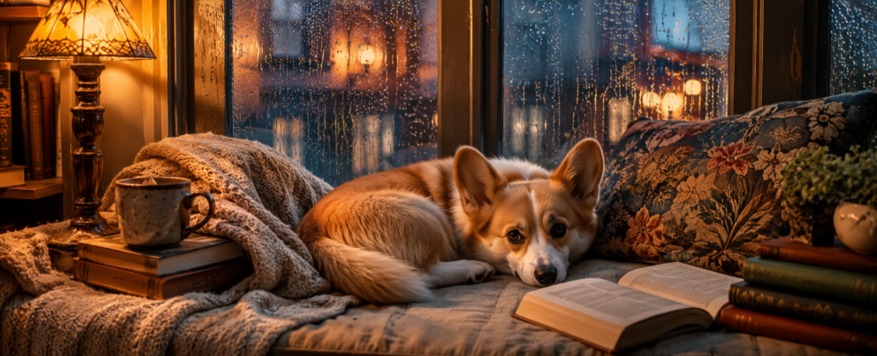 Corgi Warm Reading Nook Coffee Mug (11oz)