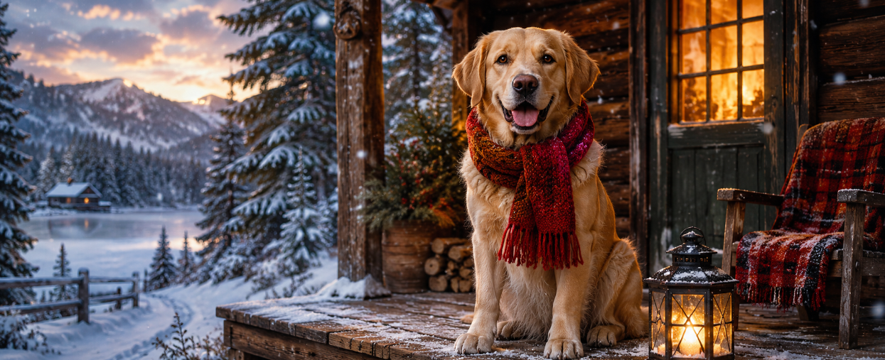 Golden Retriever Winter Holiday Coffee Mug (11oz)